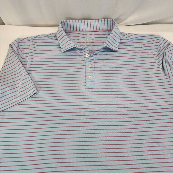Johnnie-O Crew Performance Stripe Polo Size XXL E14 - Picture 10 of 11